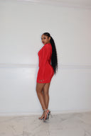 Gets Her Way Mini Dress-Red