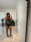 Just A Girl Shorts-Black