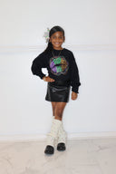 Glitter Beaded Sweatshirt- Kids