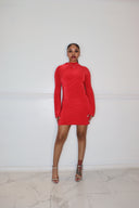 Gets Her Way Mini Dress-Red