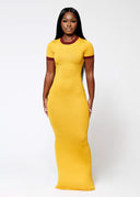 Rêve Ringer Dress- Burgundy/Must