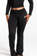Basix Flare Lounge Pant-Black
