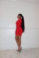 Gets Her Way Mini Dress-Red