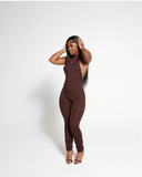 SKYN Halter Jumpsûit-Mocha