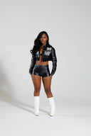 Black Leather Shorts