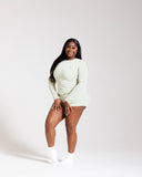 Rêve Script LS Stripe Short Sêt-Green