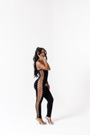 Onyx Contour Peek Jumpsuit