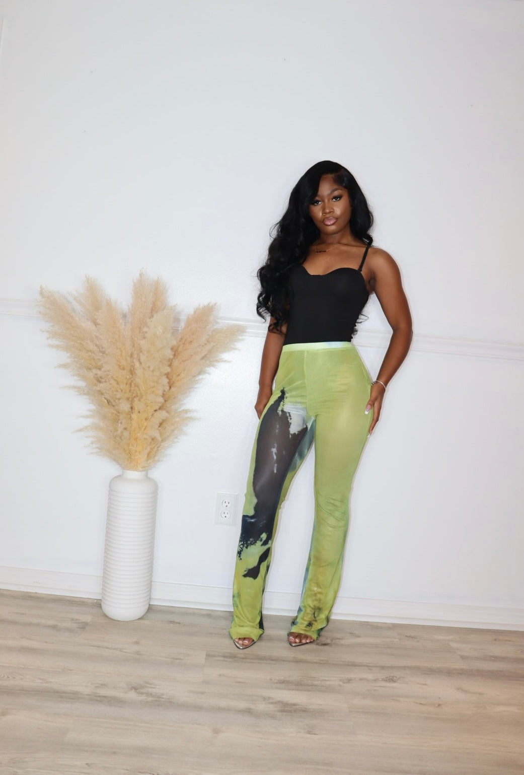 Green Haze Mesh Pant