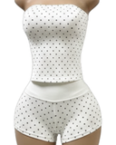 Rêve Lounge Short Set- White (PREORDER)