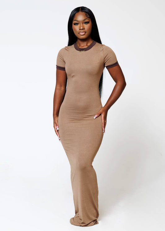 Rêve Ringer Dress- Mocha