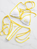 Rêve Script Bikini - Yellow