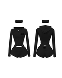 Rêve Lounge Play Short Set -Black