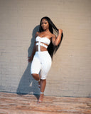R Studded Rompêr- White