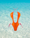Rêve Script Monokini - Orange/Pink