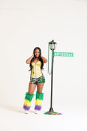 MG Stripe Sequin Shorts