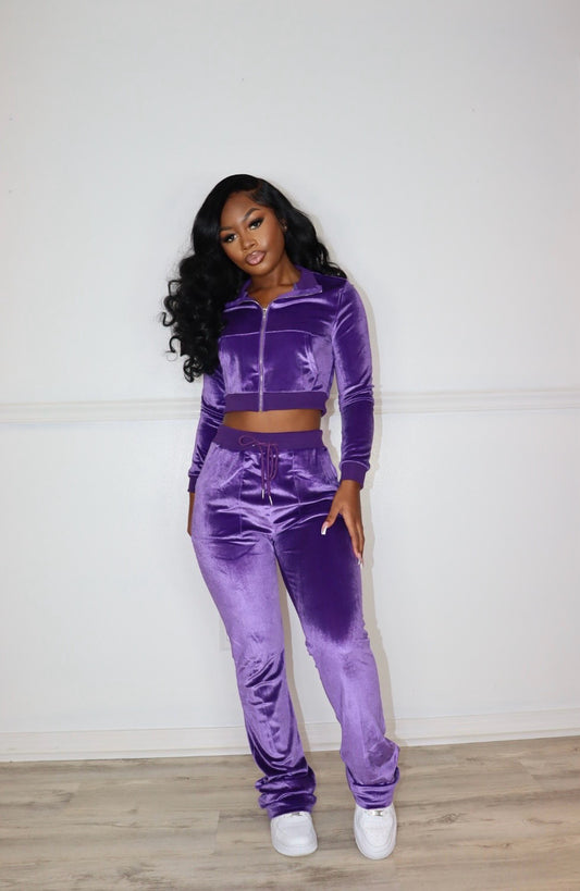 Purple Haze Velour Set