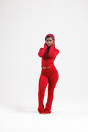 RÊVE LOUNGE PLAY ZIP SET -BURGUNDY