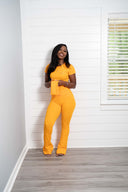 Rêve Lounge Play Pant Set- Orange