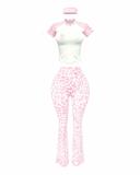 RB Leopard Pant Sêt - Pink(Preorder)