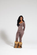 Basix Jumpsuit- Mocha