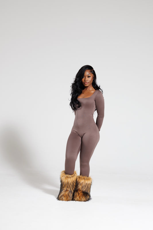 Basix Jumpsuit- Mocha