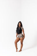 Rêve Lounge Play Short Set Leo/Black - Pink