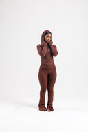 RÊVE LOUNGE PLAY ZIP SET -Chocolate