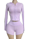 Rêve Lounge Play Short Set -Purple