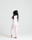 RêveBabe Script Lounge Zip Set - Pink
