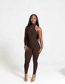 SKYN Halter Jumpsûit-Mocha