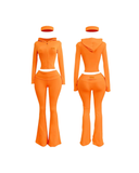 Rêve Lounge Play Zip Set- Orange