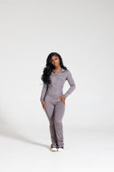 On The Go Pant Set-Grey