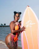 Rêve Script Monokini - Orange/Pink