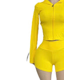 Rêve Lounge Play Short Set - Yellow