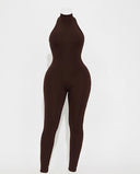SKYN Halter Jumpsûit-Mocha
