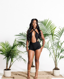Midnight Twist & Tease Romper