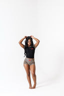 Rêve Lounge Play Short Set Leo/Black - Red