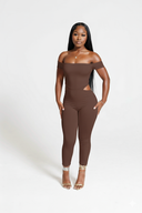 SKYN Peek Jumpsûit-Mocha
