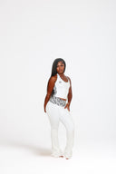 RB Halter Zebra Pant Sêt - White