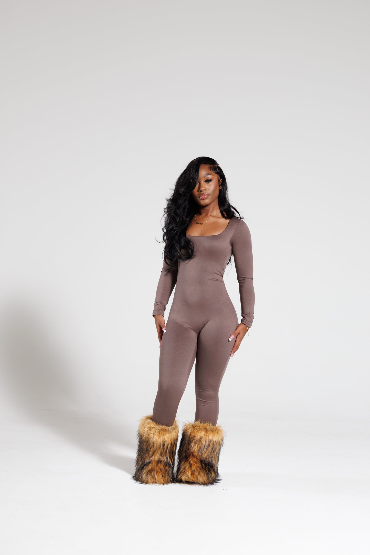 Basix Jumpsuit- Mocha