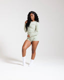 Rêve Script LS Stripe Short Sêt-Green