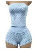 Rêve Lounge Short Set- Baby Blue (PREORDER)