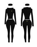 RêveGras Hooded LS Straight Pant Set-(PREORDER)