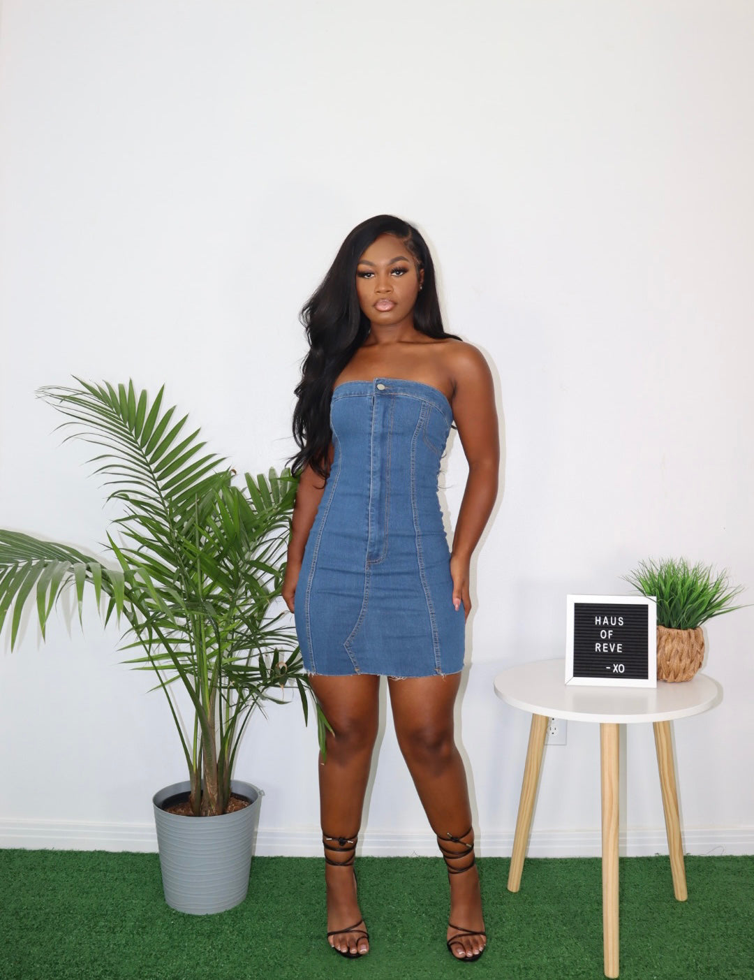 Zip Me Denim Dress